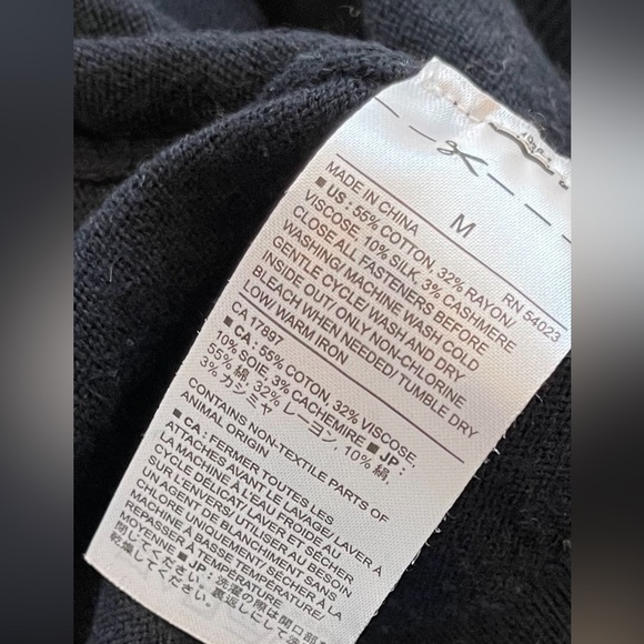 Banana Republic zip front sweater size Med - Picture 5 of 7